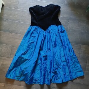 Vintage Laura Ashley Strapless Dress